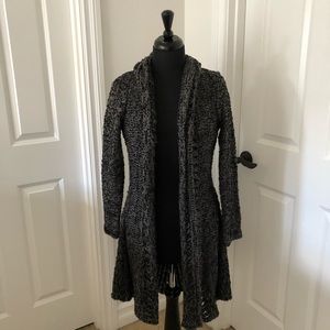 Yaira Sweater Cardigan Duster with Starburst Knit